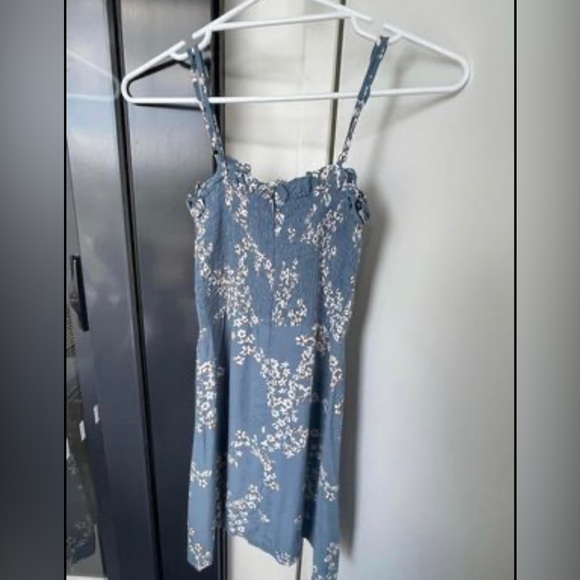 Faithfull Marni Blue Mini Dress (size 6) - Picture 2 of 3